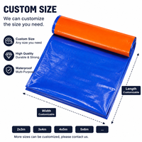 Bâche en polypropylène tissé enduit de PE haute résistance, anti-UV, imperméable, pour couvertures de camions, tentes et protection extérieure