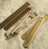 Poignées de bar industrielles en alliage de zinc moulé sous pression brossé 128 mm, tirants de meuble de cuisine, quincaillerie OEM pour armoire et tiroir