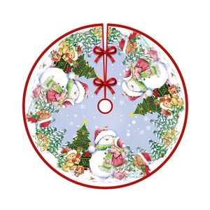 Copri Base per Albero di <span class=keywords><strong>Natale</strong></span> in Poliestere 90*90cm con Stampe Cartoon, Decorazioni Natalizie, Forniture all'Ingrosso per Agenti - Product Image 6