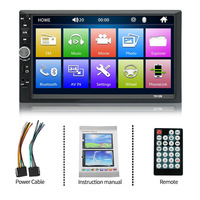 Reproductor MP5 para Auto con Pantalla Táctil de 7 Pulgadas 7010 7012 7018B, Bluetooth, MP4, MP5, Unidad Estéreo Todo en Uno, Entrada de Imagen, USB, Tarjeta TF, Radio FM
