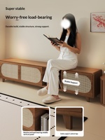 Meuble TV en bois, meuble de sol, salon, table basse, combo TV, rangement intégré, meuble minimaliste, mobilier de maison