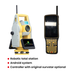 Station totale robotisée avancée SOUTH NS30 avec précision d'angle de 0,5 ou 1 degré, fonction sans prisme 1000m, contrôleur H6 et logiciel Survey Star - Product Image 2