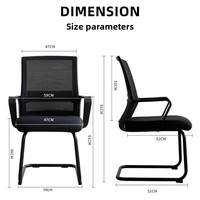Chaise de bureau ergonomique Spot Wholesale Bow Mesh, pivotante, design moderne minimaliste, confortable, pour conférence/ordinateur/personnel