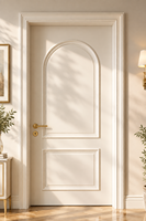 Porte intérieure en bois massif DEMEA, couleur personnalisée, style classique français, isolation thermique, design contemporain, pour villa de luxe.