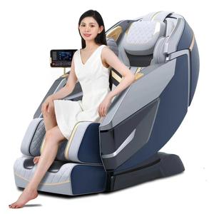 เก้าอี้นวด 3 มิติ แบบอัตโนมัติทั้งตัว ราง SL ระบบ 4D พร้อมหุ่นยนต์นวดมือ ใช้ในบ้าน/สำนักงาน หนังเทียม 110-240V - Product Image 4