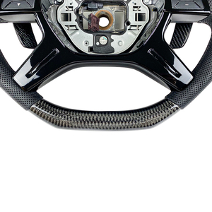 Volante de Carbono para <span class=keywords><strong>Mercedes</strong></span> Clase G CLK E CLS SL W209 W211 W219 W463 R230 2009 2010 2011 2012 2013 - Product Image 6