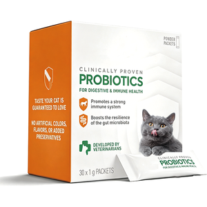 Probiotici per Gatti OEM ODM, Miscela Pura e Naturale per la Salute Digestiva e Immunitaria, 30 Bustine in Polvere per la Flora Intestinale - Product Image 1