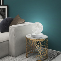 Maanlamp Scandinavisch design Modern minimalistisch metalen nachtkastje Gezellig romantisch verjaardags-/Valentijnsdagcadeau 3D-geprint licht