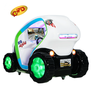 IFD 2 plazas niños fibra de vidrio interior diversión Kiddie paseos que funcionan con monedas coche de carreras niños equipo juego de entretenimiento familiar - Product Image 2