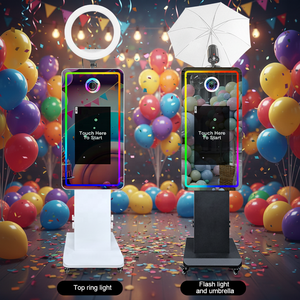 ลดราคาพิเศษ! คอมพิวเตอร์หน้าจอสัมผัส LCD ขนาด 21.5/32 นิ้ว พร้อมซอฟต์แวร์ฟรี เครื่องถ่ายรูปโฟโต้บูธสำหรับงานปาร์ตี้ งานแต่งงาน เซลฟี่ DSLR มิเรอร์โฟโต้บูธ - Product Image 3