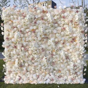 Muro de Flores Artificiales Enrollable y Plegable para Ahorrar Espacio, Decoración de Fondo para Bodas, Fiestas, Recepciones y Eventos - Product Image 3
