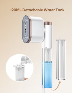 Fer à vapeur portable 1200W avec semelle en céramique, chauffe rapide, vapeur réglable, anti-goutte, anti-adhésif, idéal pour les voyages, vente en gros OEM - Product Image 5