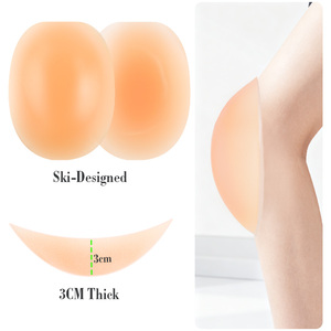 Genouillères en silicone pour le ski et le patinage, protection contre <span class=keywords><strong>les</strong></span> blessures avec soutien rembourré - Product Image 1