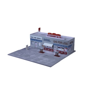 โมเดลจำลองสถานีบริการน้ำมันอเมริกัน ขนาด 1:64 ขายส่ง - Product Image 3