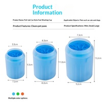 Gobelet Lave-Pattes pour Chien avec 360 Brossettes Souples en TPR et Conception Portable pour Nettoyer la Boue et la Saleté des Animaux Après la Promenade