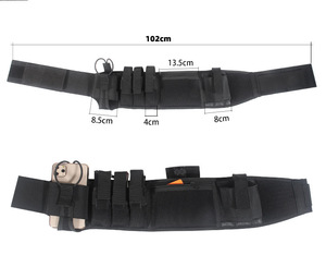 Étui tactique dissimulé avec ceinture de combat réglable, pochette universelle invisible pour téléphone à porter à la taille, type ceinture abdominale - Product Image 4