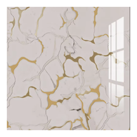 Autocollant moderne en marbre pour carreaux de papier peint Panneau en mousse imperméable pour cuisine et salon Vente à chaud Panneau mural lavable autocollant pelable