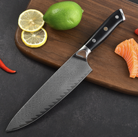 Ensemble de couteaux de chef japonais à 67 couches avec lames en acier à haute teneur en carbone, manches G10, qualité boucher