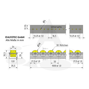 Listelli a rullo 6 x 1.000 mm - Product Image 5