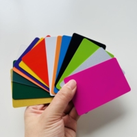 Mini étiquette de carte RFID NFC 13.56MHz étanche brosse en plastique PVC argent et or imprimable carte-cadeau d'affaires vierge échantillon gratuit