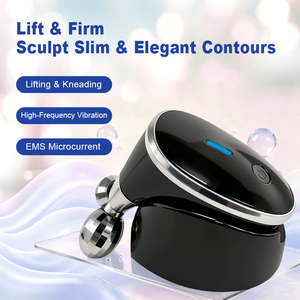 Rouleau de massage électrique pour le visage, routine de soin de la peau, vibration douce, anti-rides, lifting du visage, machine de lifting multi-vitesses - Product Image 3