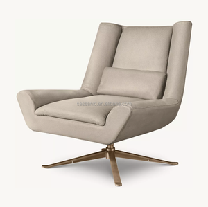 Chaise pivotante en cuir Luka Berkshire Sassanid OEM des années 1970 au design italien sophistiqué et favorable - Product Image 5