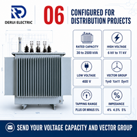 Transformador de Potencia Sumergido en Aceite S22 10kV 11kV 400V 30kVA 2500kVA Optimización Completa de Pérdidas del Sistema Bobinado de Cobre para Distribución