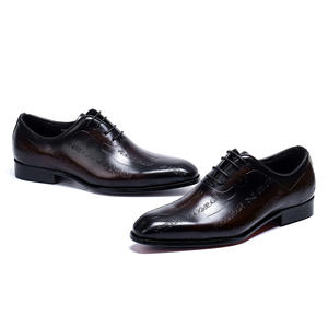 รองเท้าบุรุษหนังแท้ลายไม้ งานแฮนด์เมด ปิดหัว ป้องกันน้ำ ระบายอากาศได้ดี แฟชั่นคุณภาพสูง หรูหราสำหรับฤดูหนาว - Product Image 5