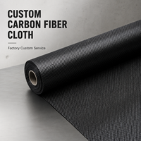 Tissu en fibre de carbone industrielle, tissage sergé, haute résistance, OEM ODM, taille personnalisée, renforcement de pales éoliennes marines, tissu en fibre de carbone