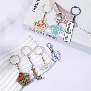 Porte-clés en alliage de zinc avec logo personnalisé - Légers, impression par transfert thermique, formes personnalisées pour cadeaux promotionnels - Product Image 5