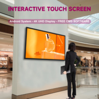 Affichage publicitaire Offres Spéciales support mural Lcd écran Led support mural au sol ultra mince signalisation numérique et affiche kiosque Totem