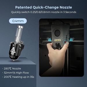 Imprimante 3D FDM professionnelle Adventurer 5M, nouvelle, grande, numérique, colorée, à structure de base entièrement auto-nivelante, haute vitesse 600 mm/s - Product Image 4