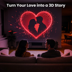 Proyector de Video LED 3D Inteligente y Económico Nanxin con Control por Aplicación WiFi, 60 Videos, <span class=keywords><strong>Cosmos</strong></span> Romance Festival, para Dormitorio y Hogar - Product Image 4