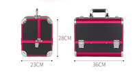Professionnels grande capacité aluminium Abs Portable multicouche cosmétique Kit boîte artiste mallette de rangement chariot vanité maquillage sac
