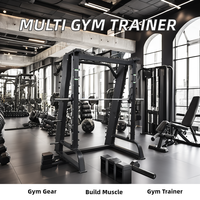 Máquina de gimnasio de fitness Smith multifuncional unisex, nuevo entrenador funcional para entrenamiento corporal efectivo, ejercicio de pecho y hombros
