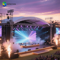 Système d'affichage de botte de plate-forme de scène de concerts en aluminium de podium de scène de toit incurvé extérieur