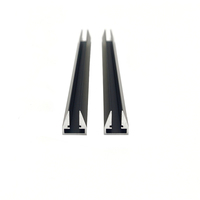Profilé linéaire LED YG-1314 pour porte en verre de salle de bain, profilé en aluminium en forme de U pour porte en verre