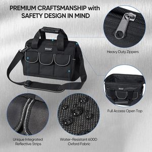 Muestra Gratuita, Directamente de Fábrica, Mochila para Herramientas de Electricista OEM, Oxford Impermeable, Resistente al Desgaste, Garantía de 3 Años, 45-49 Bolsillos - Product Image 6