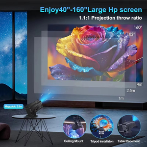 HY320MINI Compact HD Mini <b>Projector</b> -Supports 4K/Local 720P,Ideal for Home/Perfect Christmas/Halloween Gift, for Families,Gamers - Product Image 5