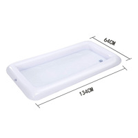 Bar à glace gonflable pour fête en piscine, buffet, refroidisseur de boissons, plateau à glace flottant, nourriture, boissons, bar de piscine gonflable flottant