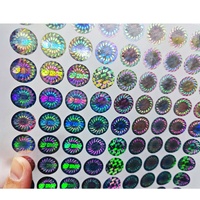 Sello 3D Dorado para Cajas de Viales, Adhesivo Holográfico Anti-falsificación, Diseño Personalizable para Cosméticos y Cuidado de la Piel