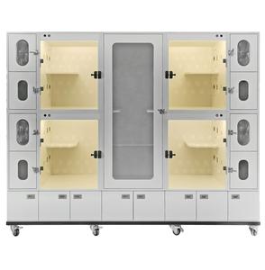 Luxe 4 couches grand <span class=keywords><strong>XXL</strong></span> <span class=keywords><strong>chat</strong></span> chenil Cage en acier inoxydable fournitures pour animaux de compagnie pour chiens adultes stationnaires Cages pour animaux - Product Image 1