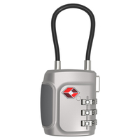 Premium TSA542 Flexible Cable Combination Lock for Security Suitcase Travel Bag Backpack Anti-theft Padlock