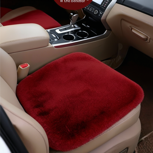 Cojín de Asiento Rojo Terciopelo de una Sola Pieza para Mayor Comodidad en el Interior del Automóvil - Product Image 3