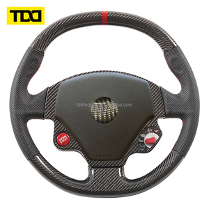 พวงมาลัยคาร์บอนไฟเบอร์แท้ TDD สำหรับ Ferrari F430 456 458 488 599 F430 F12 - Product Image 1
