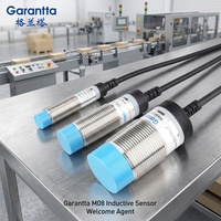 Sensor de Proximidad Inductivo M8, Sensor de Detección de Metales Sin Contacto para Maquinaria de Empaque y Robótica