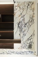 Slab Marmer Alami Bvlgari Gold Onyx Mewah Modern Ramah Lingkungan, Poles, Ukuran Besar untuk Kamar Tidur, Kamar Mandi, Villa, Tangga