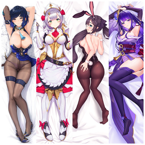 Oreiller de corps personnalisé Genshin Impact avec impression d'anime, oreiller en mousse à mémoire de forme sexy, housse de dakimakura - Product Image 2