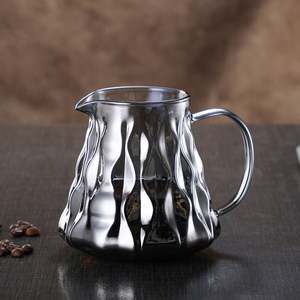 Cafetera de Vidrio Transparente Resistente al Calor, Ecológica y de Grado Alimenticio, con Filtro de Vidrio, Base de Madera, Moderna, para Preparación Manual - Product Image 6