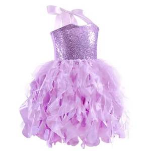 Tutú de tul con lentejuelas brillantes para niñas pequeñas, vestido de princesa para fiesta de cumpleaños, baile de graduación, actuación, estilo zapatilla y vestido de gala - Product Image 2